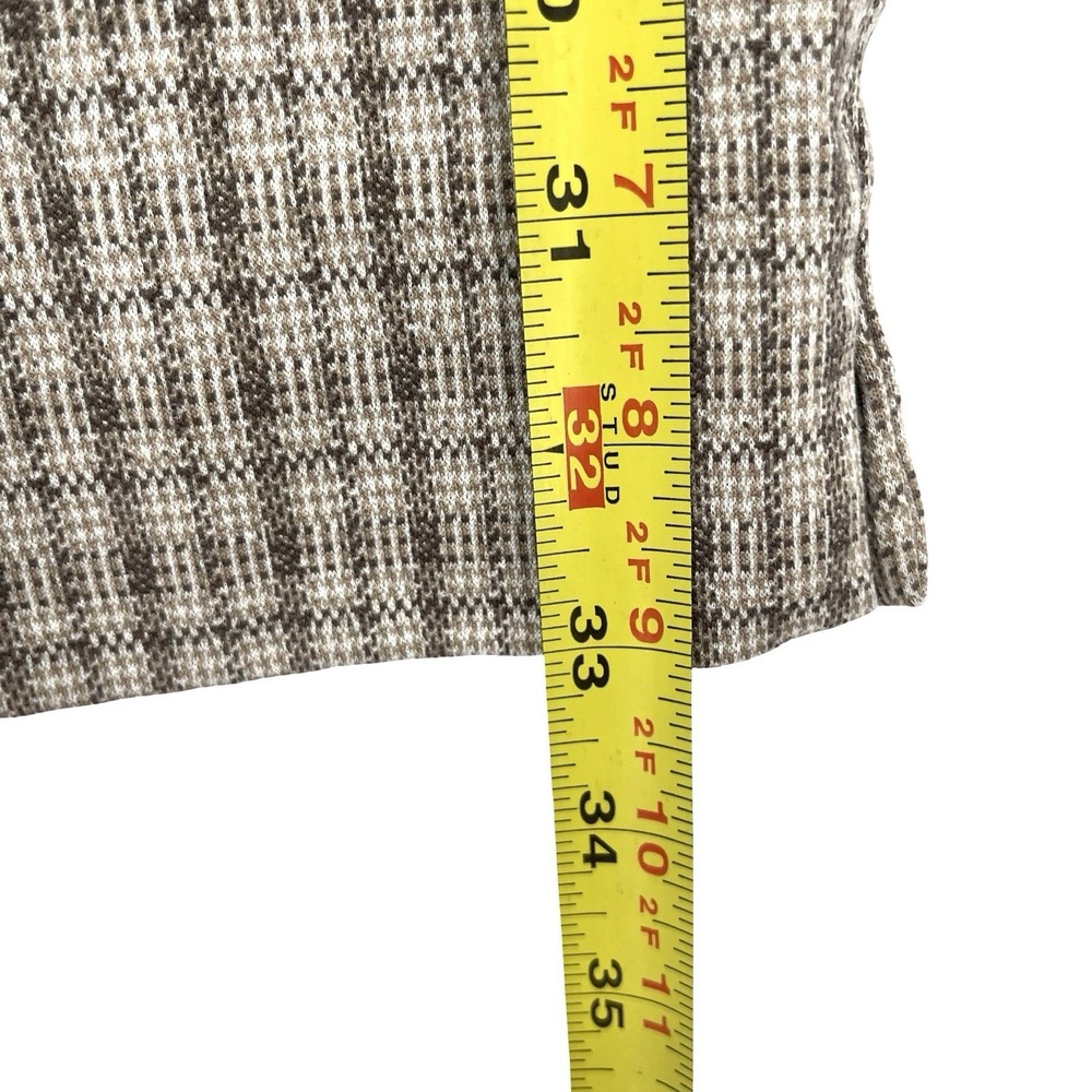 Liverpool Los Angeles Womens Check Knit Dress Pants Straight Leg Mid Rise 6 - Picture 4 of 7